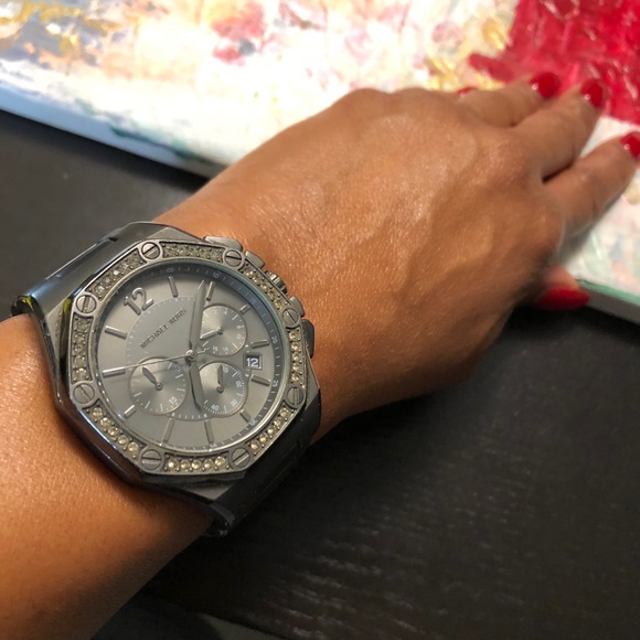 Michael Kors Crystal Studded Watch / 8” - Picture 7 of 7